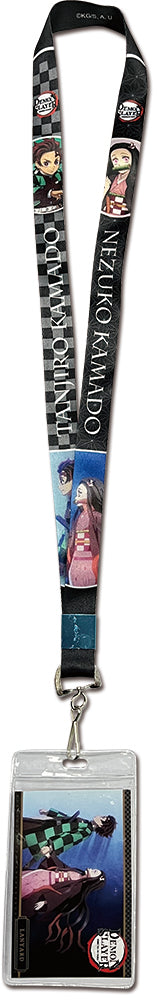 DEMON SLAYER TV2 - TANJIRO KAMADO & NEZUKO KAMADO PATTERN LANYARD