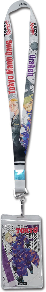TOKYO REVENGERS (COMIC) - KEN RYUGUJI WITH MANGA BACKGROUND LANYARD