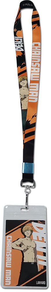 Thumbnail for CHAINSAW MAN - DENJI CHARACTER SQUARE BACKGROUND LANYARD