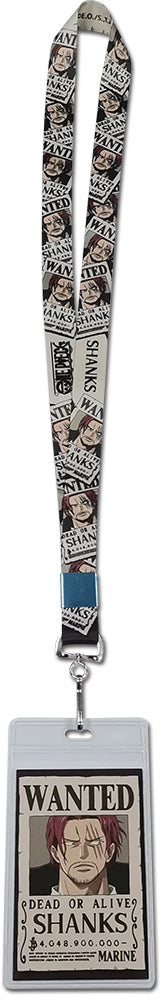 Thumbnail for ONE PIECE - SHANKS WANTED POSTER STYLE #1 LANYARD