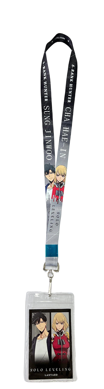 SOLO LEVELING - SUNG JINWOO & CHA HAE-IN GRAY LANYARD