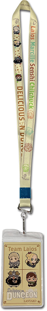 DELICIOUS IN DUNGEON - TEAM LAIOS SD WITH NAME COLOR ART LANYARD