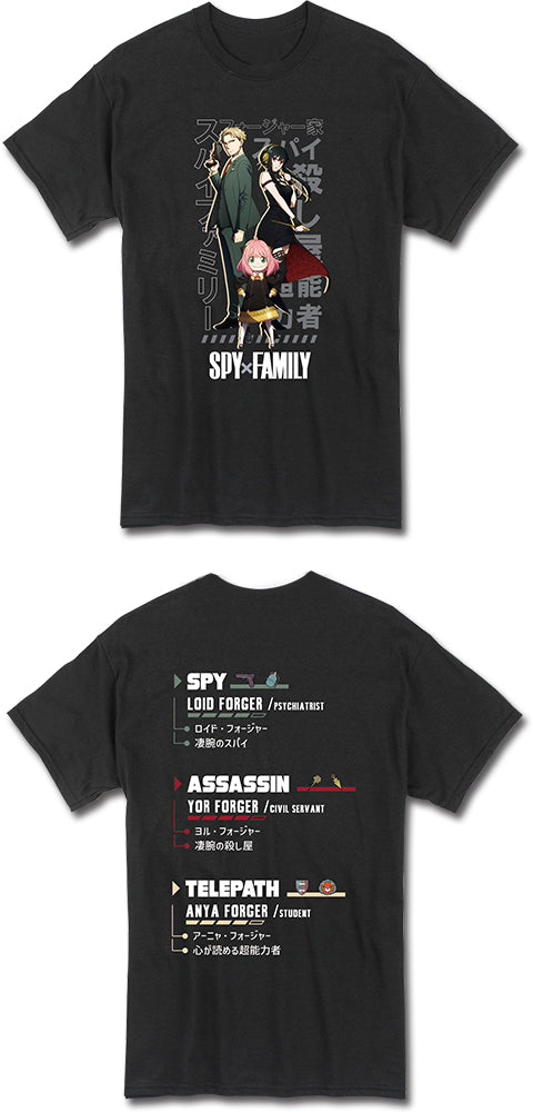 SPY X FAMILY - FORGERS FAMILY INFORMATION MEN'S T-SHIRT