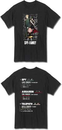 Thumbnail for SPY X FAMILY - FORGERS FAMILY INFORMATION MEN'S T-SHIRT