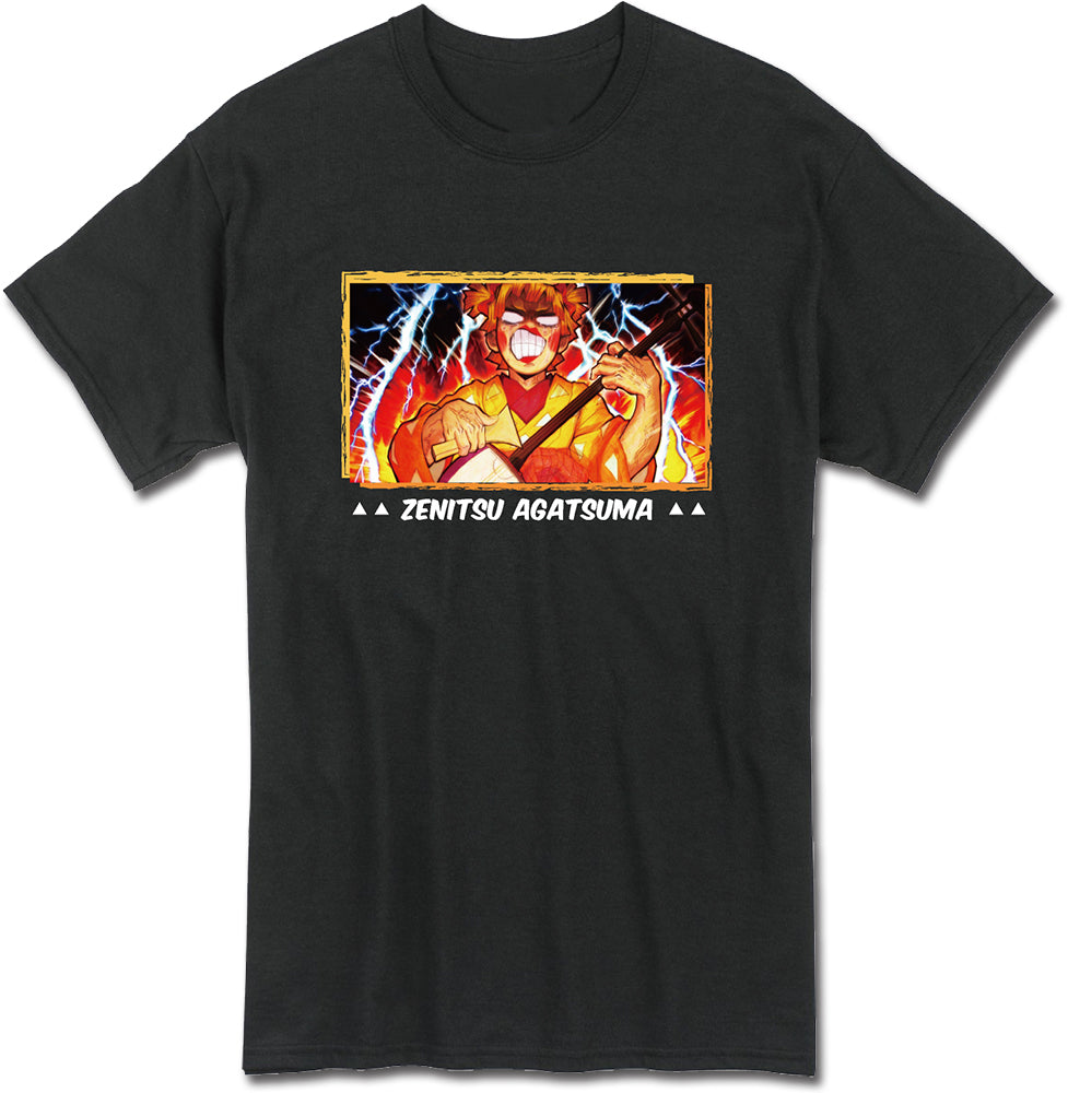 DEMON SLAYER TV2 - ZENITSU PLAY SHAMISEN SCREENSHOT MEN'S T-SHIRT