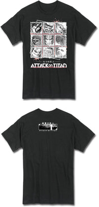 Thumbnail for ATTACK ON TITAN MANGA - 9 TITAN GRID #01 MEN'S T-SHIRT