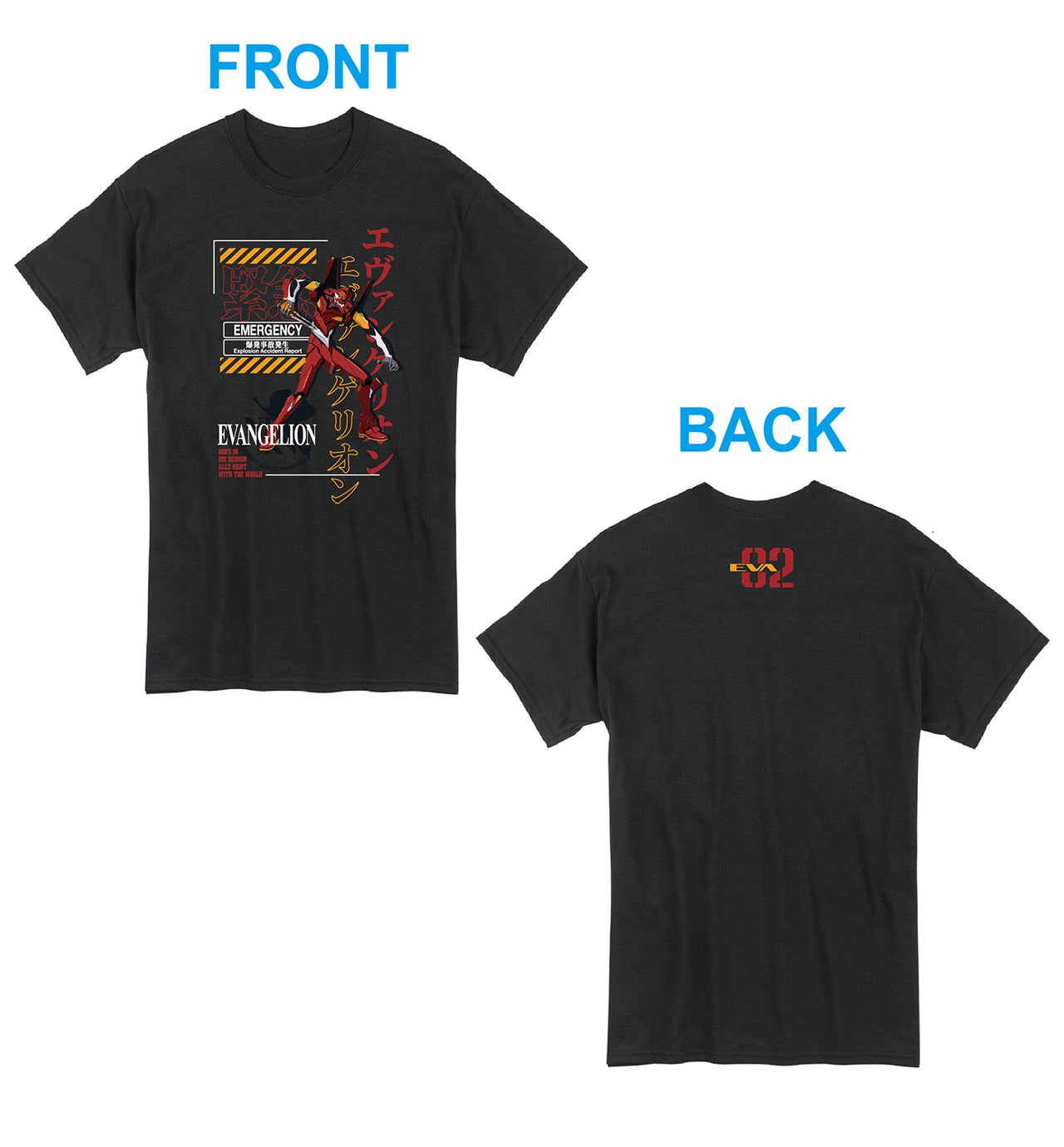 EVANGELION NEW MOVIE - EVA 02 MEN'S T-SHIRT