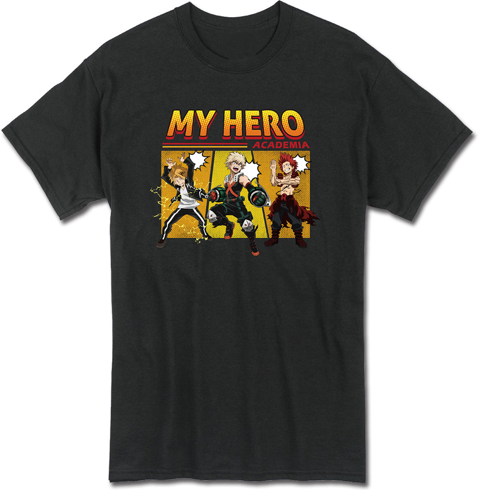MY HERO ACADEMIA S1 - THREE HERO MEN'S T-SHIRT