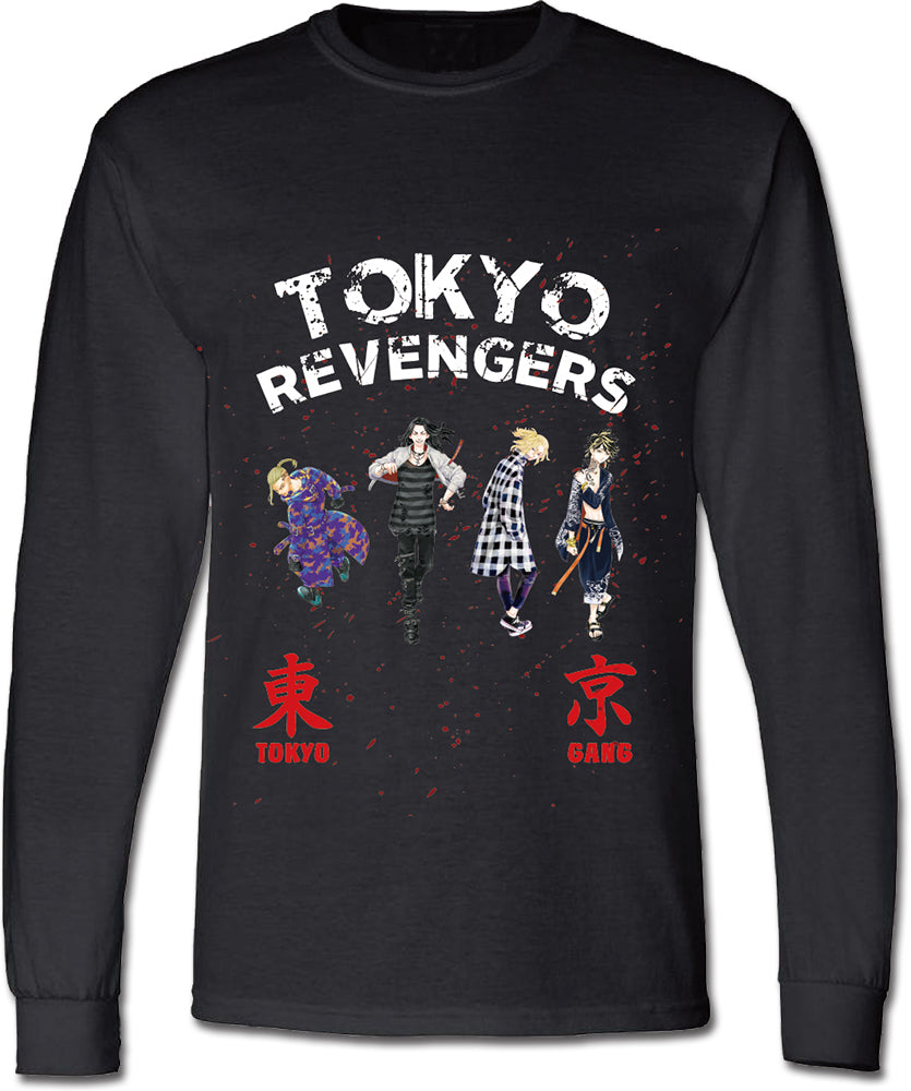 TOKYO REVENGERS (COMIC) - GROUP BLACK LONG SLEEVE SHIRT