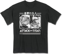 Thumbnail for ATTACK ON TITAN MANGA - EREN VS ARMIN TITAN BATTLE MEN'S T-SHIRT