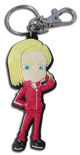 DRAGON BALL SUPER- SD ANDROID 18 PVC KEYCHAIN
