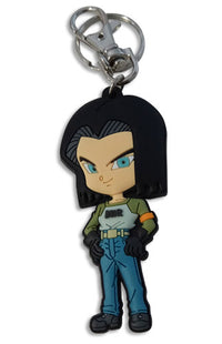 Thumbnail for DRAGON BALL SUPER- SD ANDROID 17 PVC KEYCHAIN