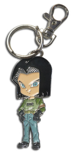 DRAGON BALL SUPER- SD ANDROID 17 METAL KEYCHAIN