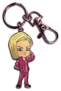 Thumbnail for DRAGON BALL SUPER- SD ANDROID 18  METAL KEYCHAIN