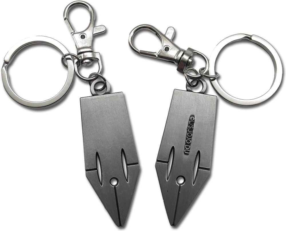 JOJO'S BIZARRE ADVANTURE DIAMOND IS UNBREAKABLE - ROHAN KISHIBE EARRINGS METAL KEYCHAIN