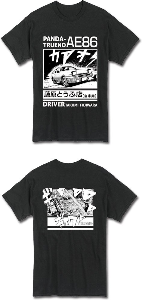 INITIAL D (COMIC) - PANDA TRUENO AE86 MEN'S T-SHIRT