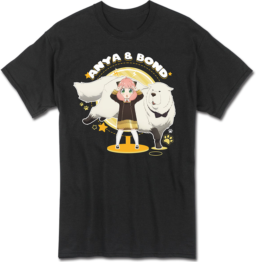 SPY X FAMILY - ANYA & BOND WITH PAW PRINT BOYFRIEND T-SHIRT