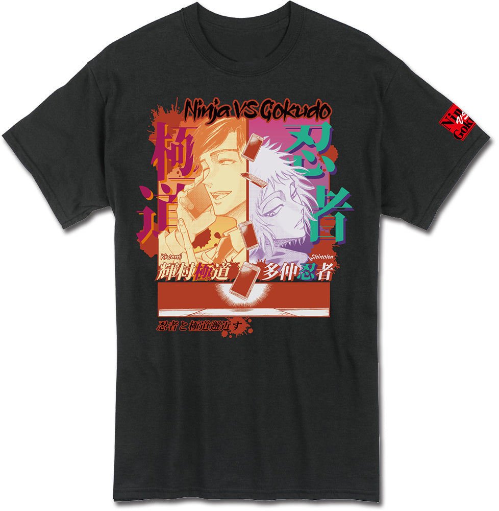 NINJA VS GOKUDO MANGA - KIWAMI & SHINOHA GROUP #1 MEN'S T-SHIRT