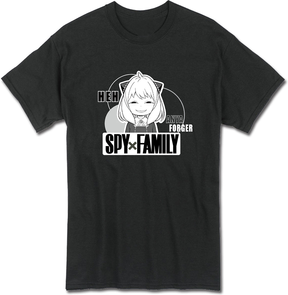 SPY x FAMILY - ANYA BLACK WHITE HEH T-SHIRT