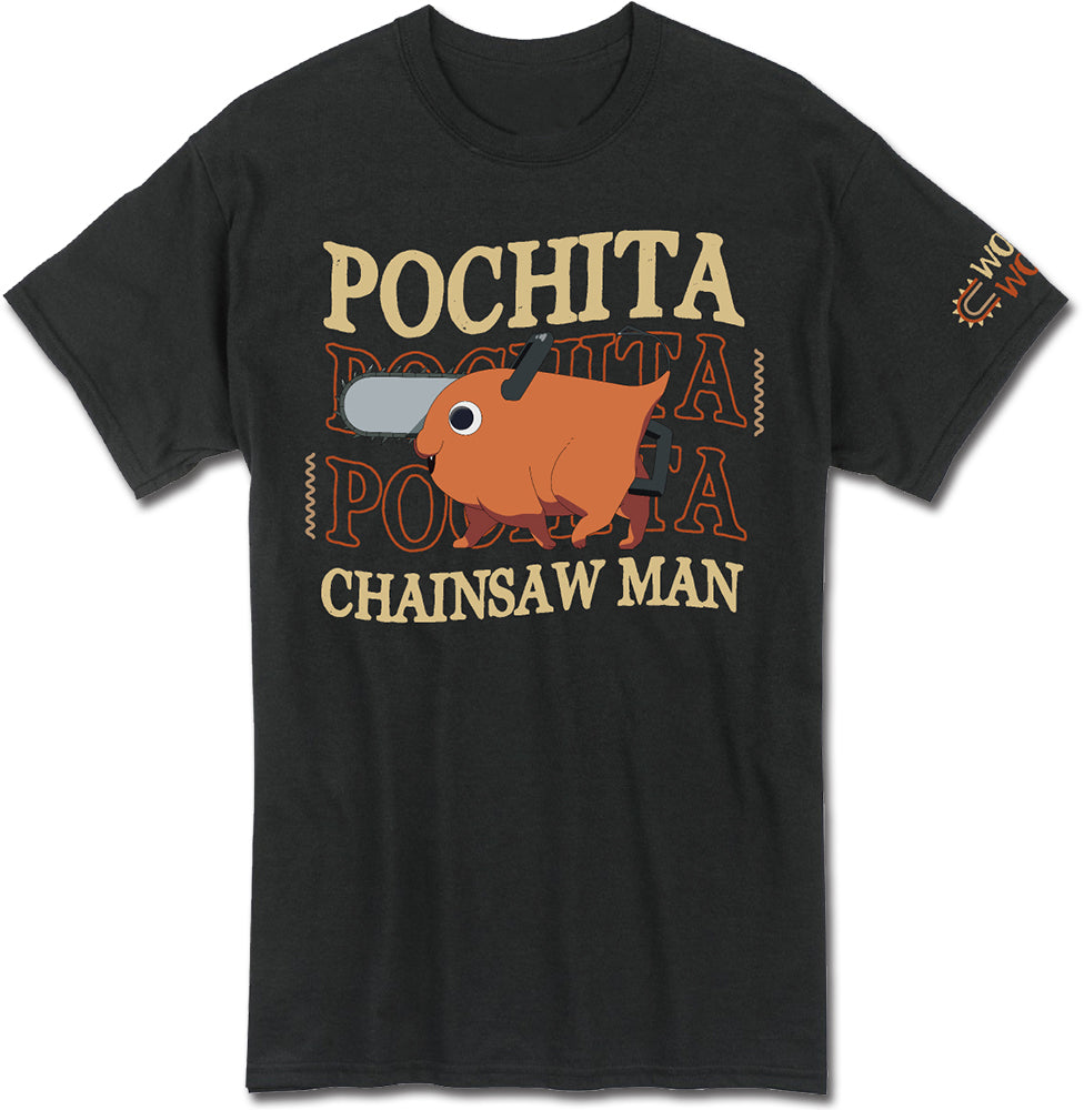 CHAINSAW MAN - POCHITA TAN COLOR MEN'S T-SHIRT