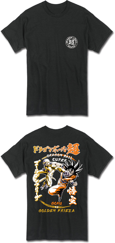 DRAGON BALL SUPER - GOKU VS GOLDEN FRIEZA BLACK MEN'S T-SHIRT