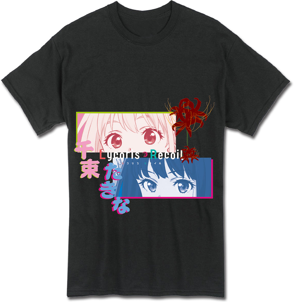 LYCORIS RECOIL - GIRLS EYES STYLES MEN'S T-SHIRT