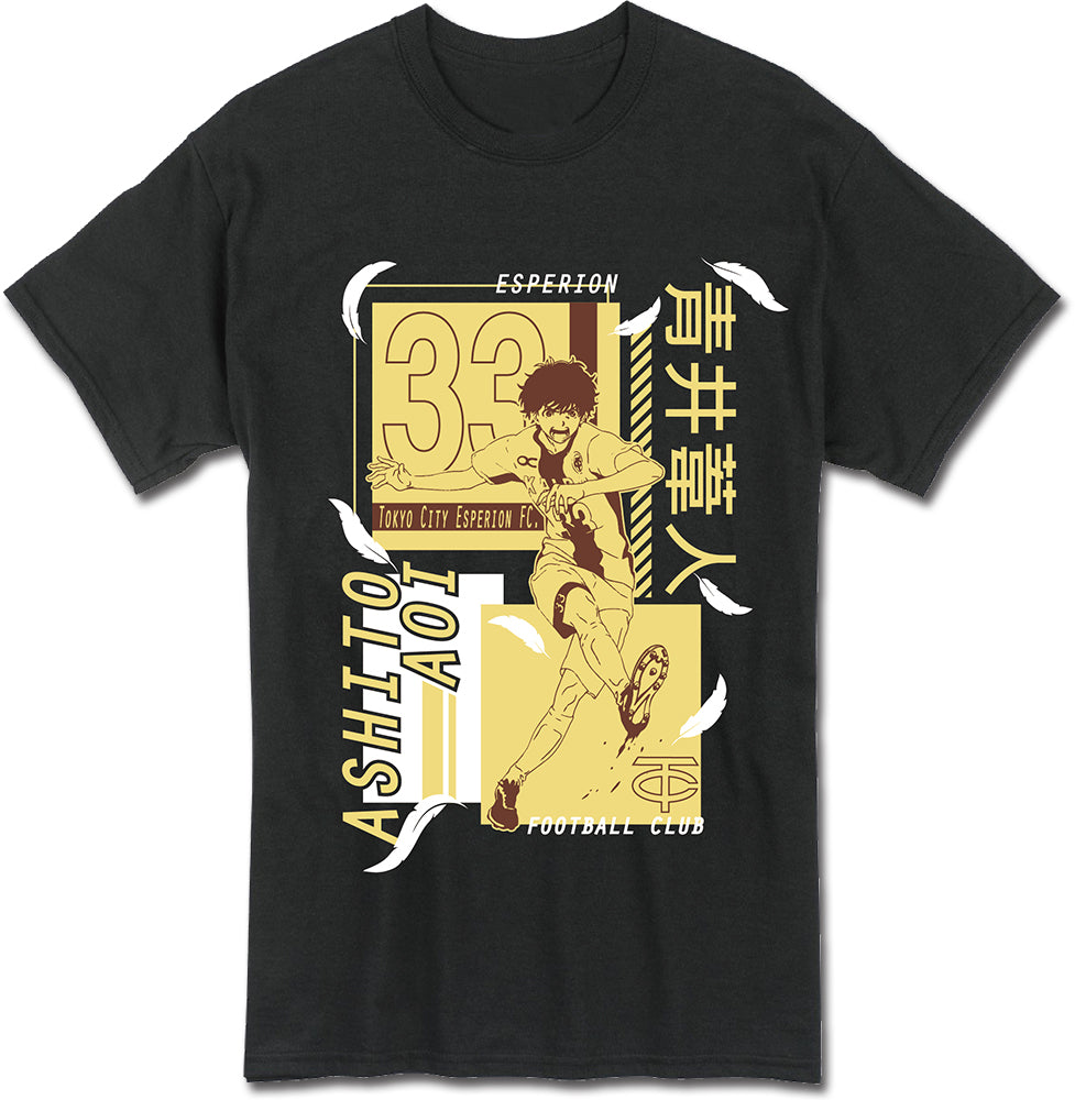 AOASHI - ASHITO AITO BLACK FEATHER MEN'S T-SHIRT