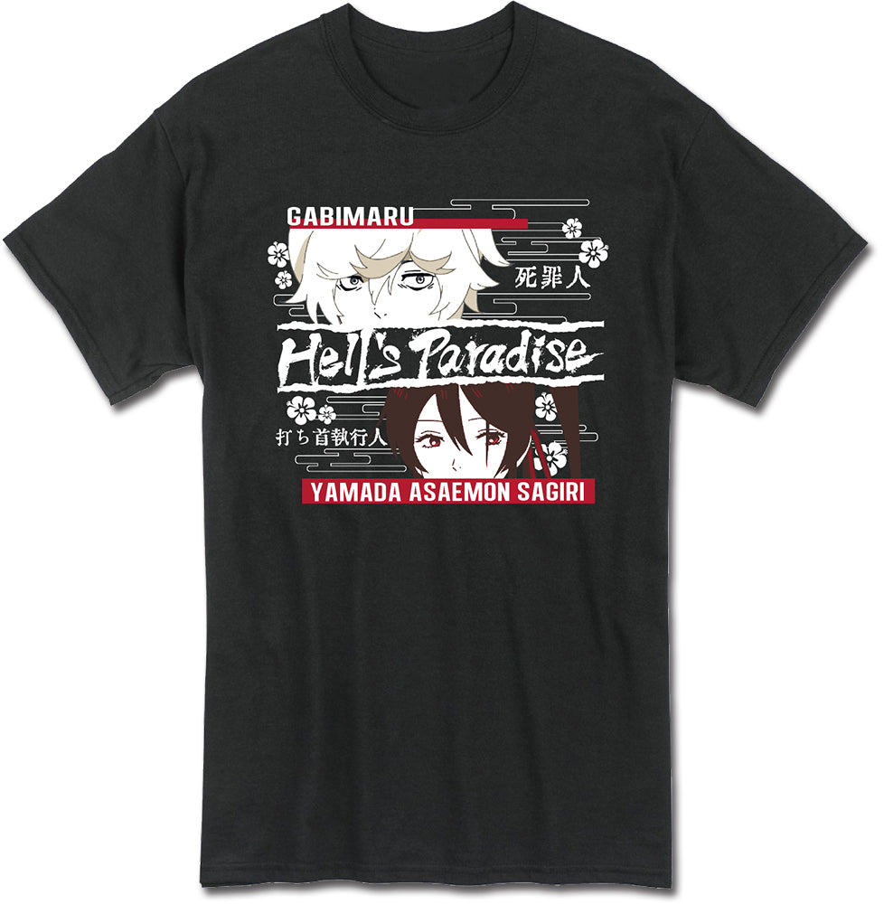HELL'S PARADISE JIGOKURAKU - GABIMARU & YAMADA  ASAEMON SAGIRI MEN'S T-SHIRT