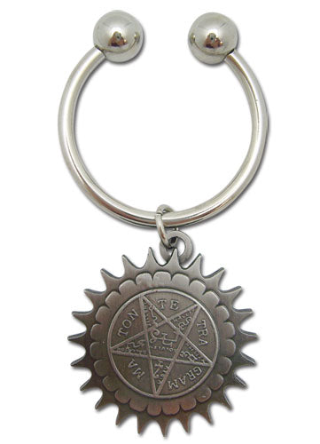BLACK BUTLER - PENTAGRAM METAL KEYCHAIN