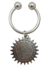 Thumbnail for BLACK BUTLER - PENTAGRAM METAL KEYCHAIN