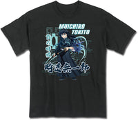 Thumbnail for DEMON SLAYER TV3 - MULCHIRO TOKITO BREATHING BLACK MEN'S T-SHIRT