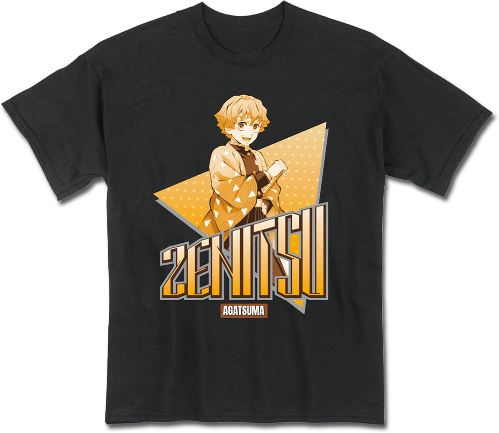 DEMON SLAYER S3 - ZENITSU AGATSUMA BLACK MEN'S T-SHIRT