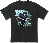Thumbnail for DEMON SLAYER S3 - MULCHIRO TOKITO FIGHTING POSE BLACK MEN'S T-SHIRT