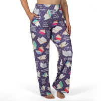 Thumbnail for Book Pattern Lounge Pants