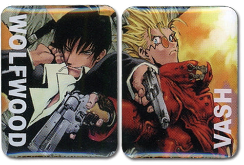TRIGUN - VASH & WOLFWOOD PIN SET