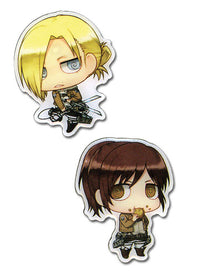 Thumbnail for ATTACK ON TITAN - PINSART SD SASHA & ANNIE METAL PINS