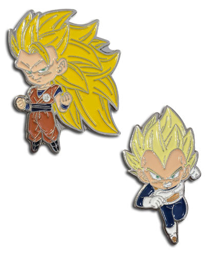 DRAGON BALL SUPER - PINSART SS3 GOKU & SS VEGETA ENAMEL PINS