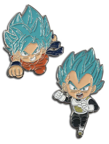 DRAGON BALL SUPER - PINSART SSGSS GOKU & SSGSS VEGETA ENAMEL PINS