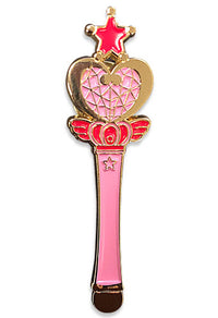 Thumbnail for SAILOR MOON S - PINSART PINK MOON ROD SINGLE ENAMEL PIN