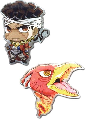 JOJO'S BIZARRE ADVANTURE - PINSART SILLBERCHARIOT & HIEROPHANTGREEN SD PIN