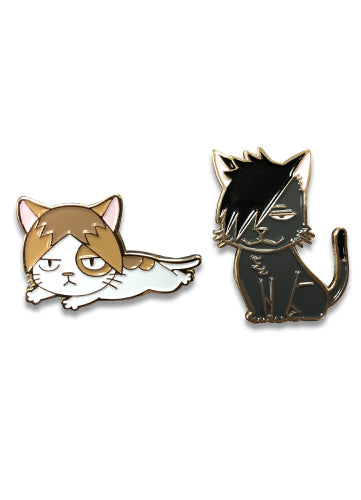HAIKYU!! S2 - PINSART KUROO CAT CROW & KOZUME CAT CROW PIN