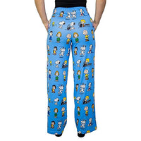 Thumbnail for Waist down photo of model wearing Snoopy Friends pajama lounge pants back view (white background)