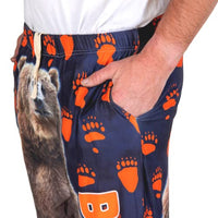 Thumbnail for Close up waist down image of model wearing Bear Down pajama lounge pants with hand in pocket