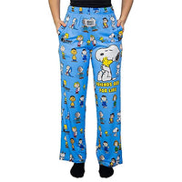 Thumbnail for Waist down photo of model wearing Snoopy Friends pajama lounge pants front view (white background)