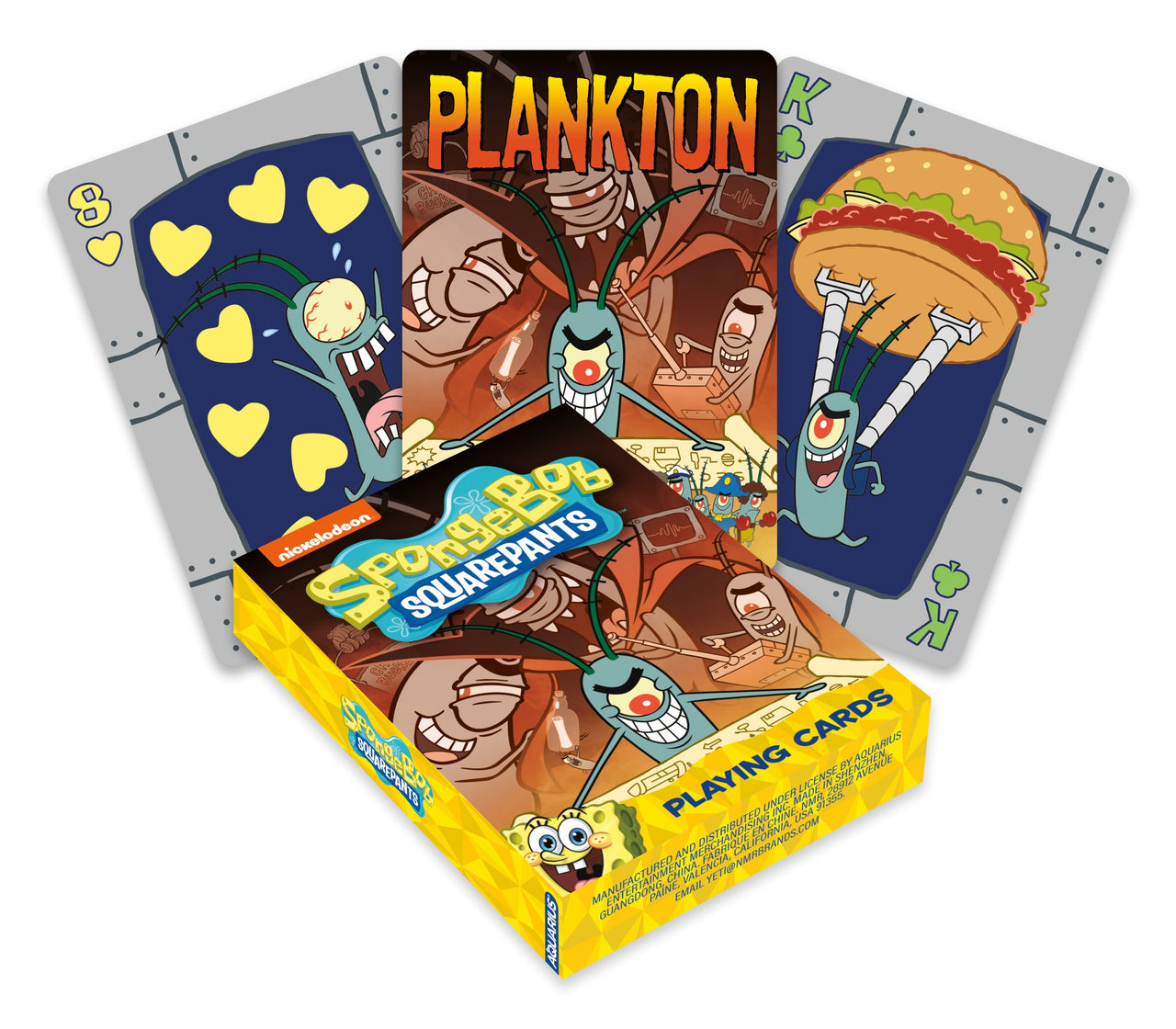 SpongeBob SquarePants - Plankton Playing Cards – 6 PC PPK