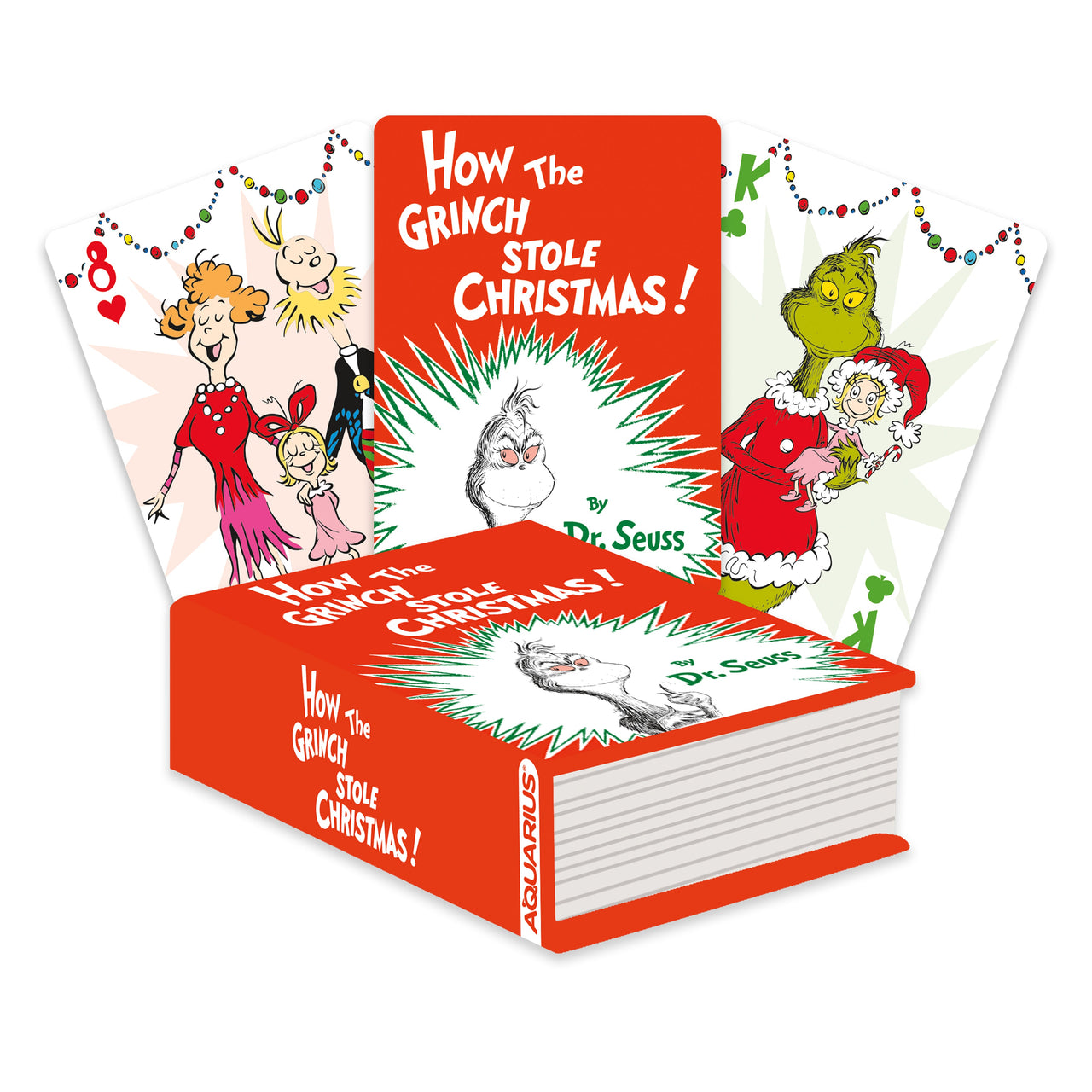 The Grinch Premium Playing Cards (Book Shaped Packaging) (PDQ) – 12 PC PPK ($5.30 each)
