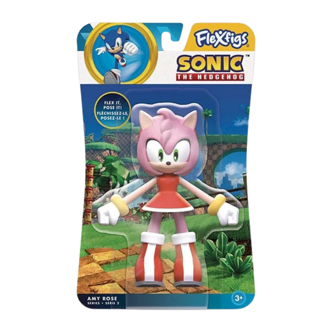 Amy Rose FlexFigs 4.5" Bendable Figure - Sonic The Hedgehog