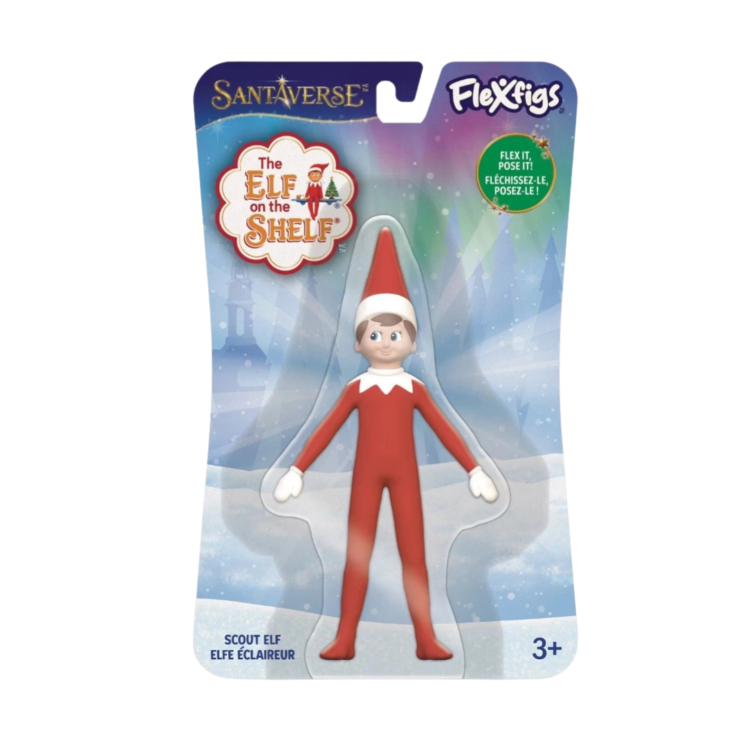 Elf on the Shelf FlexFigs Scout Elf Boy Blue Eyes 5.75” Bendable Figure
