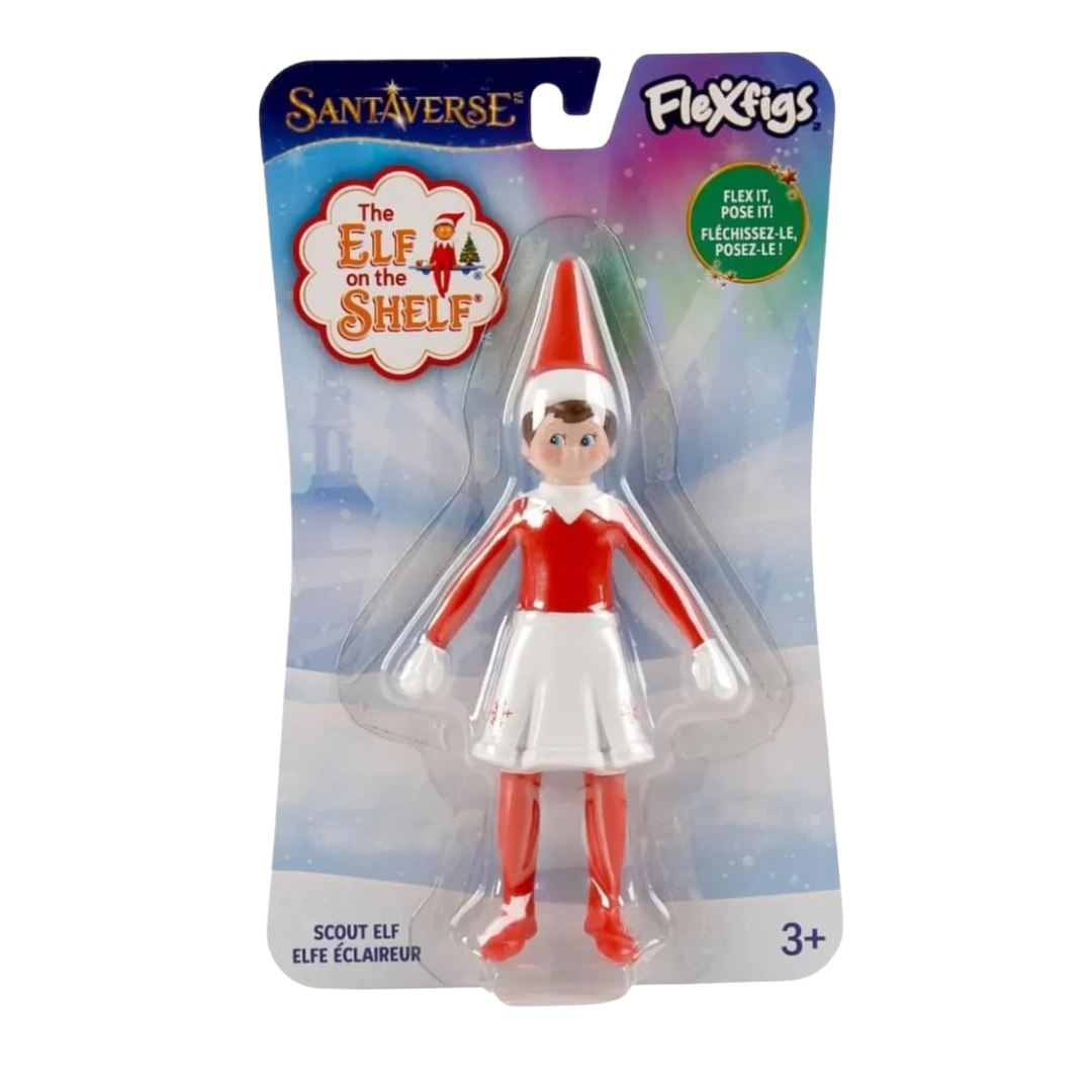 Elf on the Shelf FlexFigs Scout Elf Girl Blue Eyes 5.75” Bendable Figure