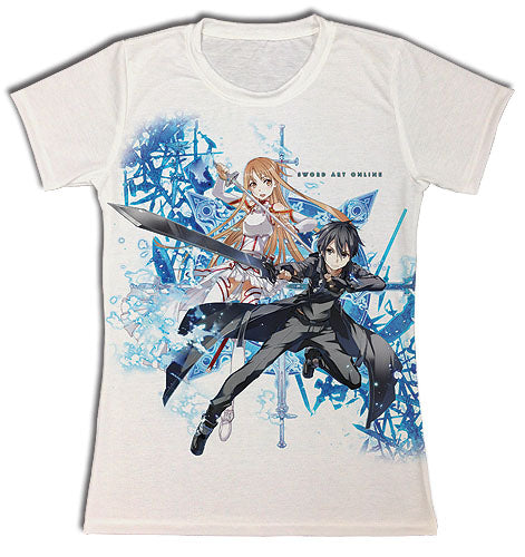 SWORD ART ONLINE- ASUNA AND KIRITO SWORDS JRS SUBLIMATION T-SHIRT